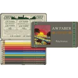 Faber Castell - Faber Castell Polychromos 111. Yıl Boya Kalemi 12li Set 211001