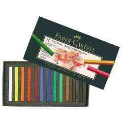 Faber Castell - Faber Castell Polychromos Pastel Boya 12 Renk 128512