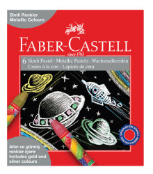 Faber Castell - Faber Castell Simli Pastel Boya 6 Renk