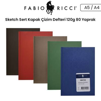 Fabio Ricci Sketch Sert Kapak Çizim Defteri 120g 80 Yaprak