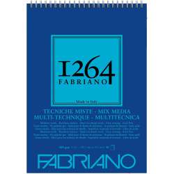 Fabriano - Fabriano 1264 Mix Media Çok Amaçlı Çizim Defteri Üstten Spiralli 300g A3