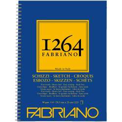 Fabriano - Fabriano 1264 Sketch Paper Eskiz Defteri Yandan Spiralli 90g A4
