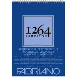 Fabriano - Fabriano 1264 Watercolour Sulu Boya Defteri Üstten Spiralli 300g A5