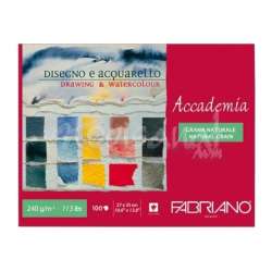 Fabriano - Fabriano Maxi Blocco Accademia Watercolor Sulu Boya Blok 27x35cm 240g 100 Yaprak