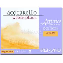 Fabriano - Fabriano Artistico Extra White Cold Pressed 300g 12,5x18cm 25 Yp