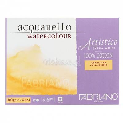 Fabriano Artistico Extra White Cold Pressed 300g 23x30,5cm 20 Yp