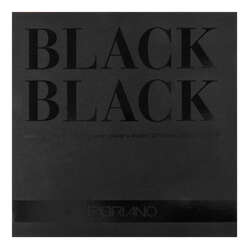 Fabriano - Fabriano Black Black Siyah Blok 300g 20 Yaprak 20x20