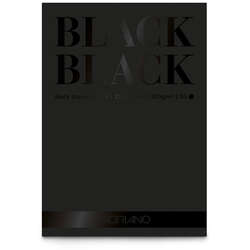 Fabriano - Fabriano Black Black Siyah Blok 300g 20 Yaprak A4