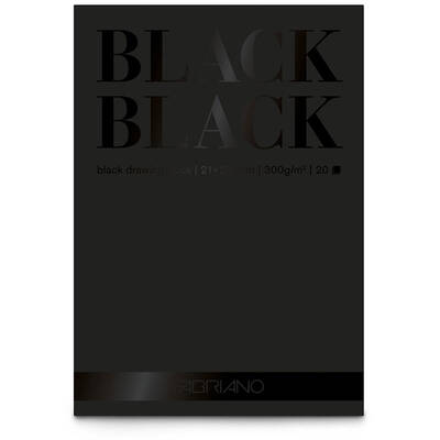 Fabriano Black Black Siyah Blok 300g 20 Yaprak A4
