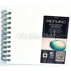 Fabriano - Fabriano Ecological Drawing Blok Spiralli 15x15cm 120g 70Yp Yatay