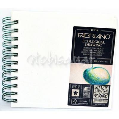 Fabriano Ecological Drawing Blok Spiralli 15x15cm 120g 70Yp Yatay