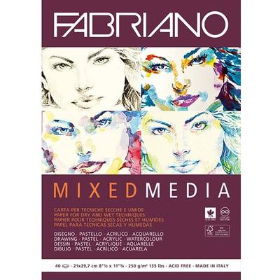 Fabriano Mixed Media Blok 250gr 40 Yaprak A4