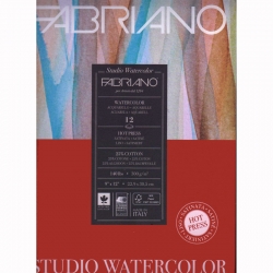 Fabriano - Fabriano Studio Hot Pressed Sulu Boya Blok 300g 12 Yp 22,9x30,5