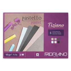 Fabriano - Fabriano Tiziano Pastel Blok 6 Brizzati Colours 160g 30 Sayfa 21x29,7