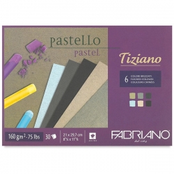 Fabriano - Fabriano Tiziano Pastel Blok 6 Brizzati Colours 160g 30 Sayfa A3