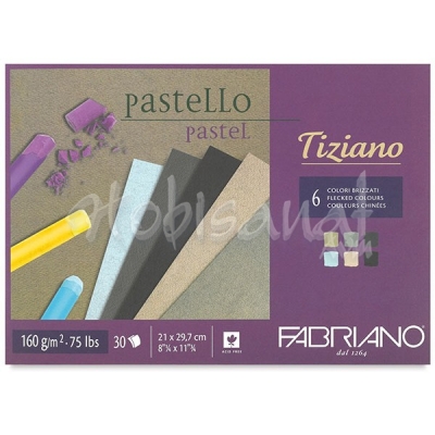 Fabriano Tiziano Pastel Blok 6 Brizzati Colours 160g 30 Sayfa A3