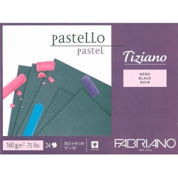 Fabriano - Fabriano Pastel Blok Black 160 gr 30,5x41 cm 24 Yaprak - 46730541