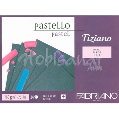 Fabriano Pastel Blok Black 160 gr 30,5x41 cm 24 Yaprak - 46730541