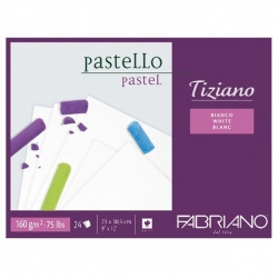 Fabriano - Fabriano Pastel Blok White 160 gr 23X30,5 24 Yaprak - 46423305