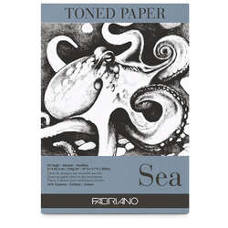 Fabriano - Fabriano Toned Paper Çizim Defteri 120g 50 Yaprak 21x29.7cm Sea