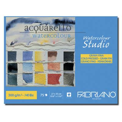Fabriano Watercolour Studio Cold Pressed Sulu Boya Blok 27x35cm 300g 75302735