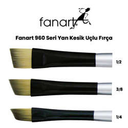 Fanart - Fanart 960 Seri Yan Kesik Uçlu Fırça