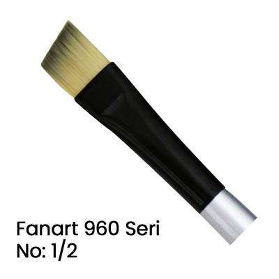 Fanart 960 Seri Yan Kesik Uçlu Fırça No 1/2