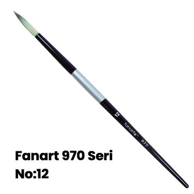 Fanart 970 Seri Yuvarlak Uçlu Fırça No 12