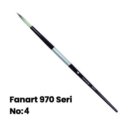 Fanart 970 Seri Yuvarlak Uçlu Fırça No 4