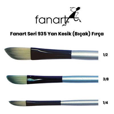 Fanart Seri 935 Yan Kesik (Bıçak) Fırça
