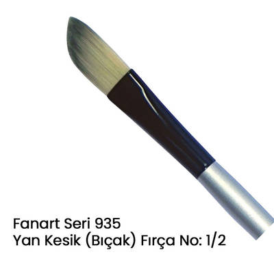 Fanart Seri 935 Yan Kesik (Bıçak) Fırça No 1/2