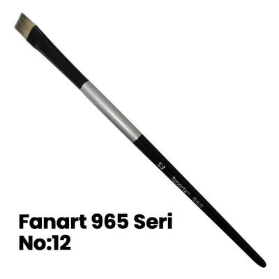 Fanart 965 Seri Düz Kesik Uçlu Fırça No 12