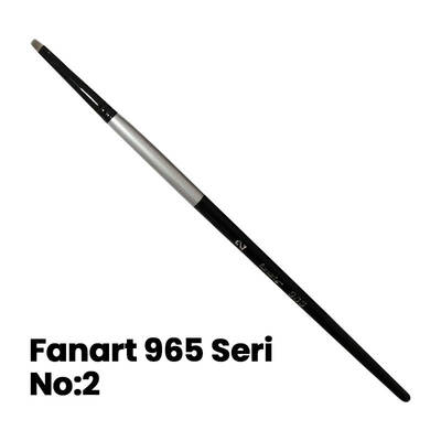 Fanart 965 Seri Düz Kesik Uçlu Fırça No 2