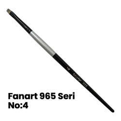 Fanart - Fanart 965 Seri Düz Kesik Uçlu Fırça No 4