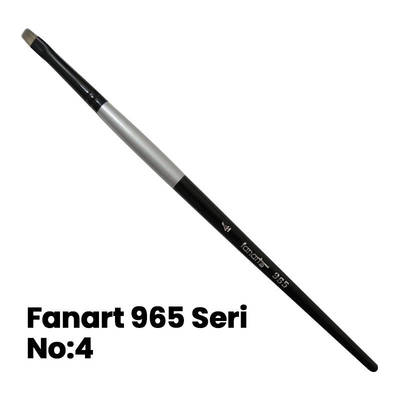Fanart 965 Seri Düz Kesik Uçlu Fırça No 4