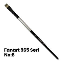 Fanart - Fanart 965 Seri Düz Kesik Uçlu Fırça No 8