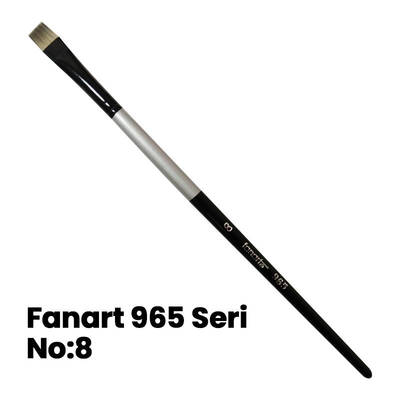 Fanart 965 Seri Düz Kesik Uçlu Fırça No 8
