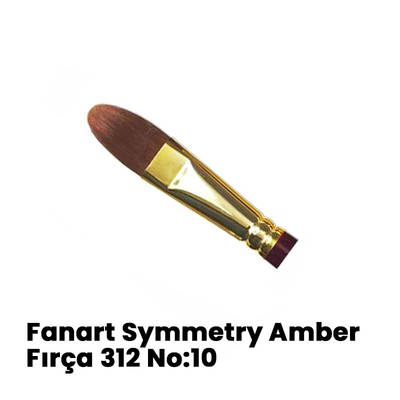 Fanart Symmetry Amber Kedi Dili Sentetik Fırça 312 No 10