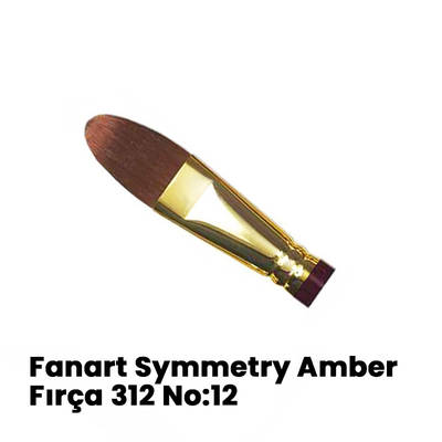 Fanart Symmetry Amber Kedi Dili Sentetik Fırça 312 No 12