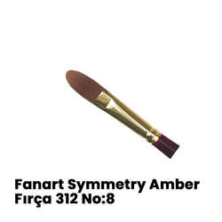 Fanart - Fanart Symmetry Amber Kedi Dili Sentetik Fırça 312 No 8