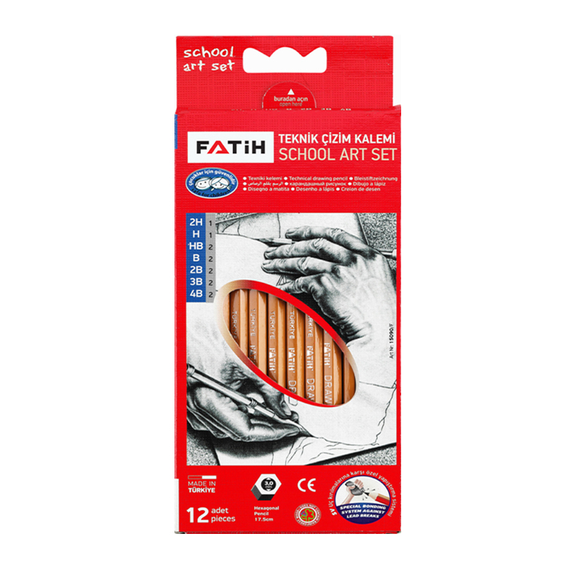 Fatih Teknik Çizim Kalemi Okul Seti 12li