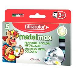 Fibracolor - Fibracolor Metalmax Keçeli Boya Takımı 5 Renk