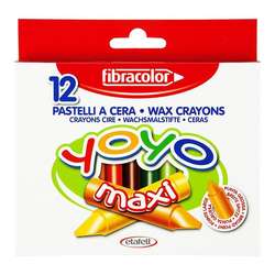 Fibracolor - Fibracolor Yoyo Maxi Pastel Boya 12li