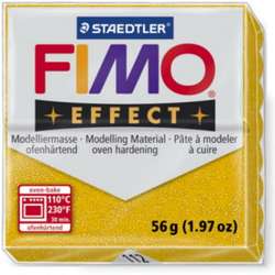 Fimo - Fimo Effect Polimer Kil 57g No:112 Glitter Gold