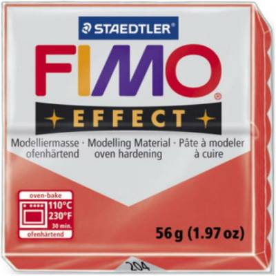 Fimo Effect Polimer Kil 57g No:204 Translucent Red