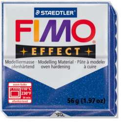Fimo - Fimo Effect Polimer Kil 57g No:302 Glitter Blue