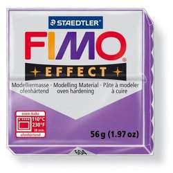 Fimo - Fimo Effect Polimer Kil 57g No:604 Translucent Lila