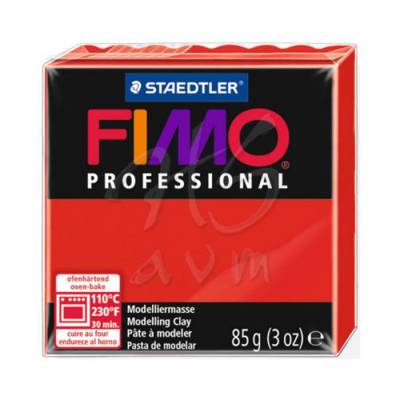 Fimo Professional Doll Art Polimer Kil 85g No:200 True Red