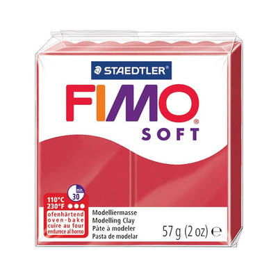Fimo Soft Polimer Kil 57g No:26 Cherry Red