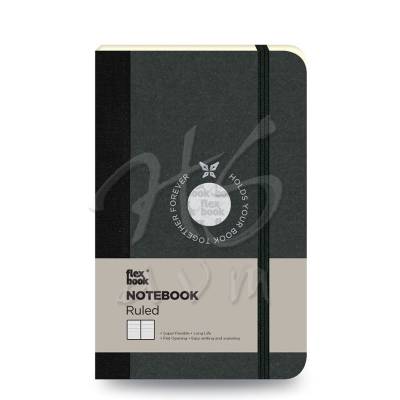 Flexbook Esnek Kapaklı Defter Çizgili 192 Sayfa 85g Cep Boy Siyah